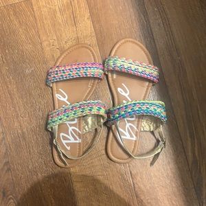 Multi Colored Flat Sandals